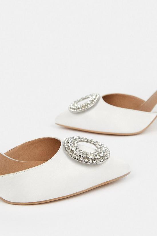 Coast Tiffany Bridal Jewelled Brooch Detail Sling Back Court Shoes 3