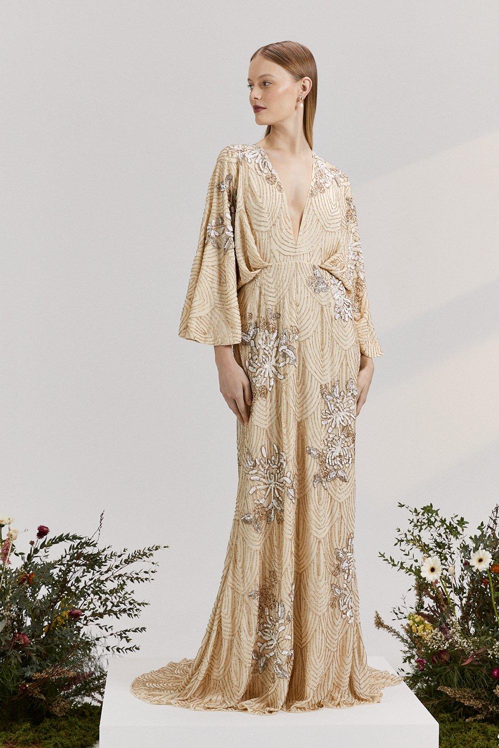 RSN Inspired Kimono Maxi Dress