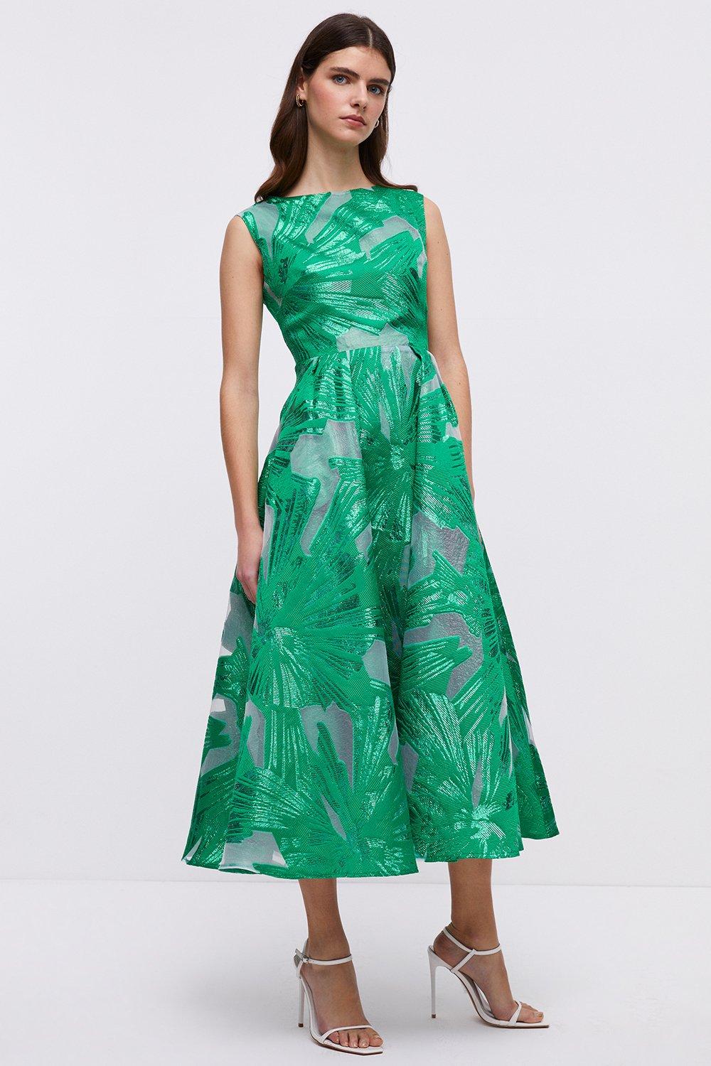 Green 2025 dress debenhams