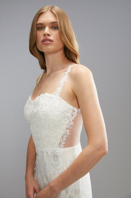 Coast Premium Sweetheart Lace Applique Strappy Wedding Dress 3