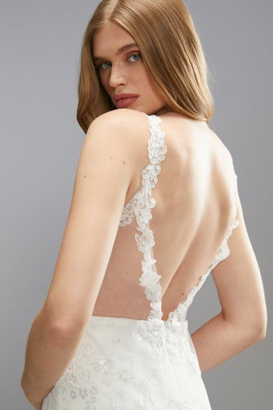 Coast Premium Sweetheart Lace Applique Strappy Wedding Dress 4