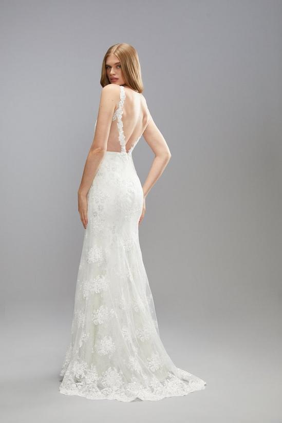 Coast Premium Sweetheart Lace Applique Strappy Wedding Dress 6