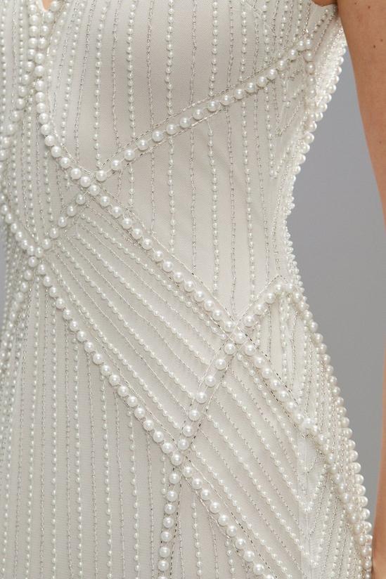 Coast Sculpting Pearl And Diamante Embellished Bridal Maxi Dress 2