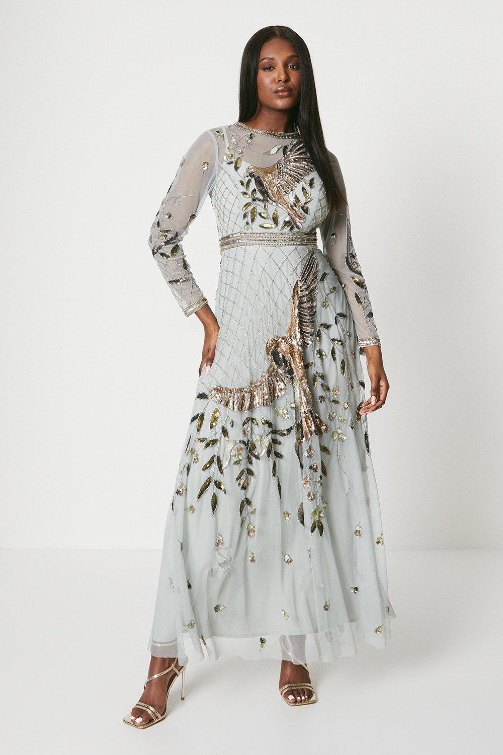 The Collector Hand Embellished Maxi Dress