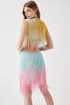 Coast Beaded Fringe Colourblock Mini Dress thumbnail 3