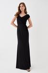 Coast Ruched Bardot Fishtail Slinky Jersey Gown thumbnail 1