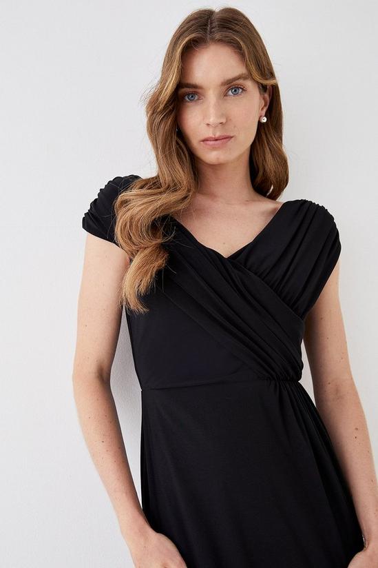 Coast Ruched Bardot Fishtail Slinky Jersey Gown 2