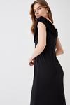 Coast Ruched Bardot Fishtail Slinky Jersey Gown thumbnail 4
