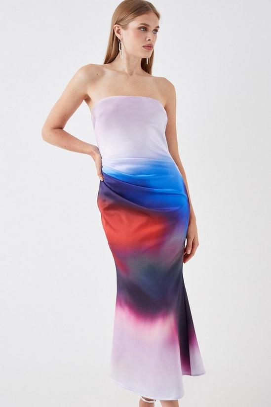 Coast Sophie Habboo Ombre Satin Ruched Dress 3