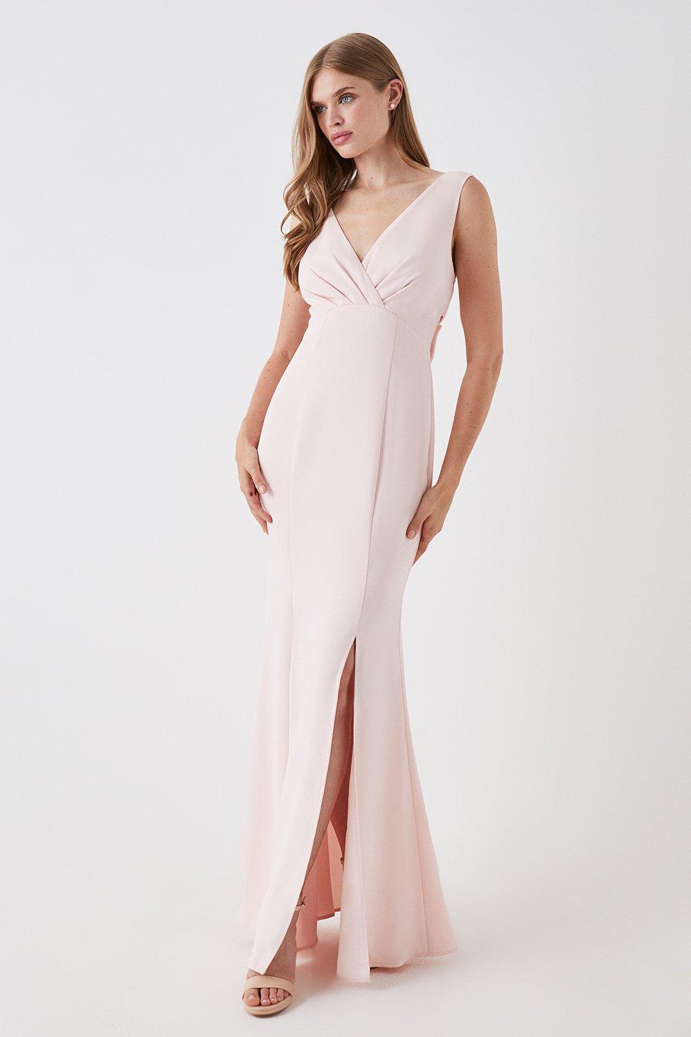 Dresses | Tie Back V Neck Bridesmaids Maxi Dress | Coast