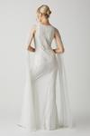 Coast Premium Embellished Wedding Dress With Cape Sleeves thumbnail 3