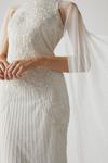 Coast Premium Embellished Wedding Dress With Cape Sleeves thumbnail 4