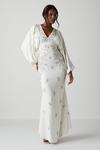 Coast Premium V Neck Blouson Sleeve Embellished Wedding Dress thumbnail 1