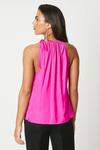 Coast Ruched Bow Neck Fluid Satin Shell Top thumbnail 3