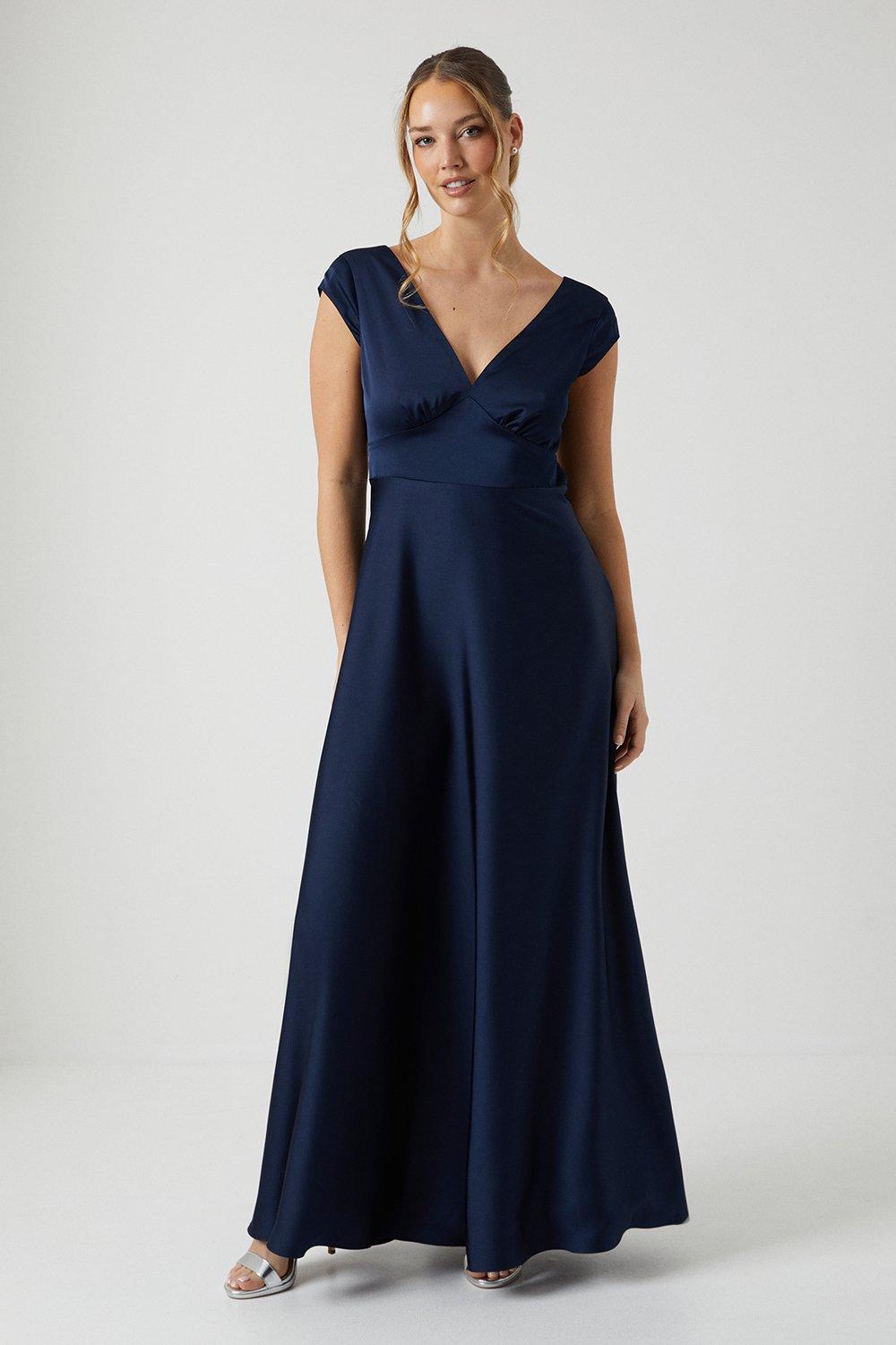 coast navy bridesmaid dress