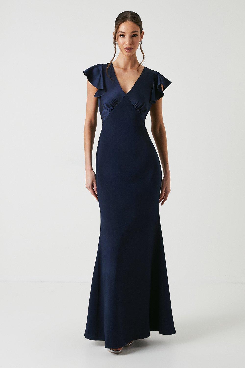 coast navy bridesmaid dress