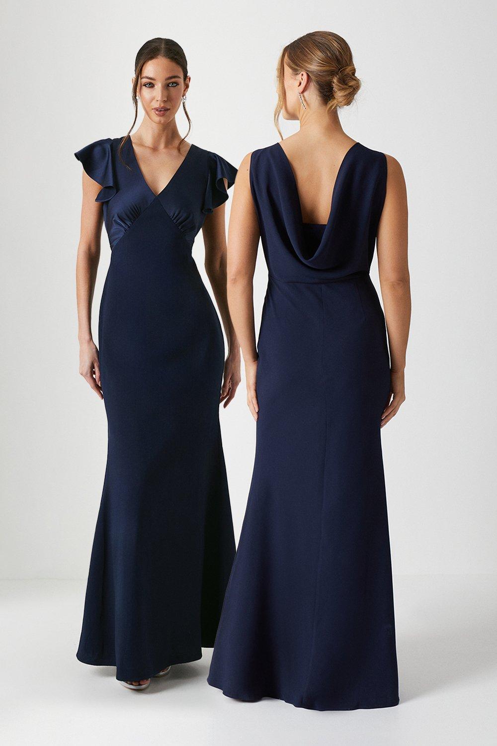 coast navy bridesmaid dress