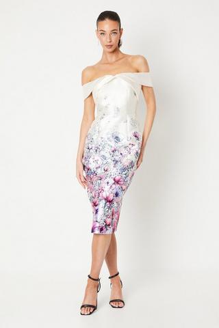 White Broderie Strapless Dress by FS Collection | SilkFred US