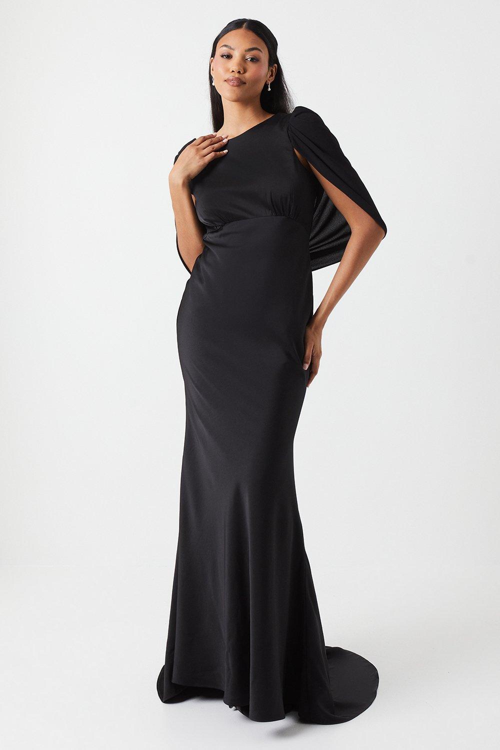 Dresses | Chiffon Cowl Back Satin Bridesmaids Dress | Coast