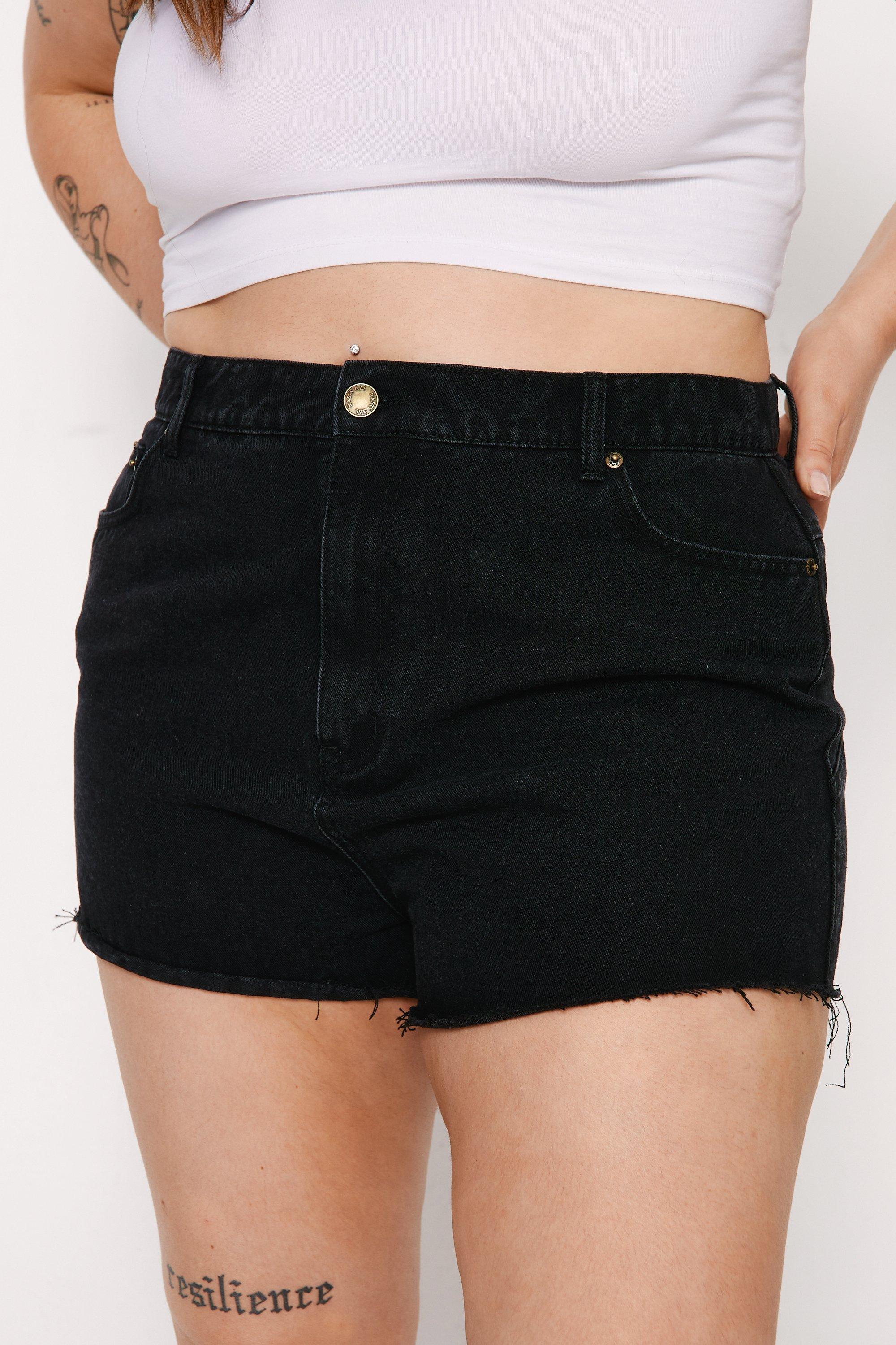 Denim Star Bum Mom Shorts