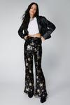 NastyGal Star Sequin Flare Trousers thumbnail 1