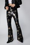 NastyGal Star Sequin Flare Trousers thumbnail 2