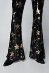 NastyGal Star Sequin Flare Trousers thumbnail 3