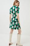 KarenMillen Geo Jacquard Pleated Skirt Knitted Mini Dress thumbnail 3