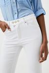 KarenMillen Button Waist Cropped Skinny Jeans thumbnail 2