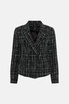 KarenMillen Contrast Boucle Military Tailored Jacket thumbnail 4