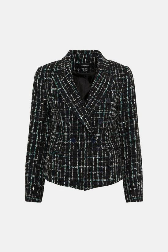 KarenMillen Contrast Boucle Military Tailored Jacket 4