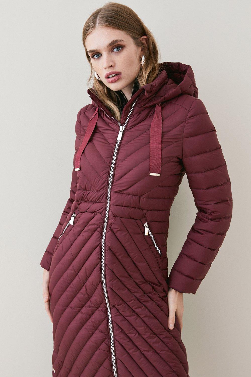 Down Filled Puffer Packable Midi Coat