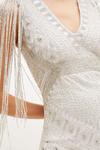 KarenMillen Beaded Fringed Woven Maxi Dress thumbnail 2