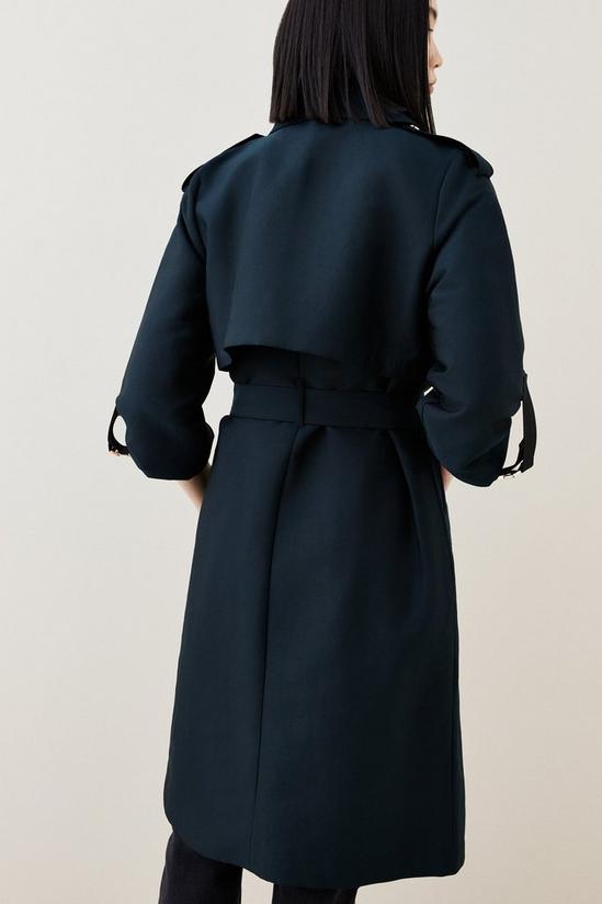 Jackets & Coats | Cotton Sateen Layered Tailored Trench Coat