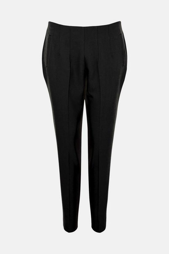 KarenMillen Slim Fit Crop Darted Waist Tailored Trouser 4