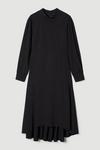 KarenMillen Soft Tailored High Low Sleeved Midi Dress thumbnail 4
