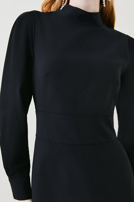 KarenMillen Soft Tailored High Low Sleeved Midi Dress 5