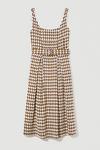 KarenMillen Check Tweed Full Skirt Midi Dress thumbnail 4