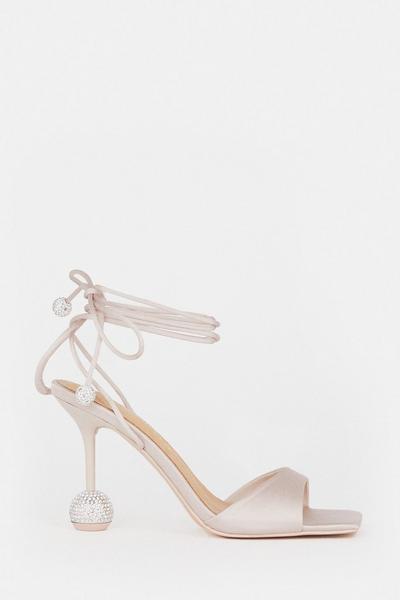 Crystal Ball Strappy Heel