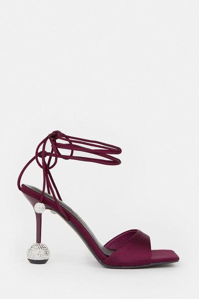 Crystal Ball Strappy Heel