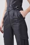 KarenMillen Leather Pocket Detail Cargo Trouser thumbnail 4