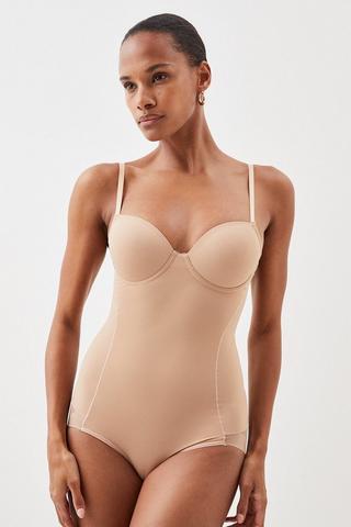 Burgundy high-cut bodysuit - Women's lingerie sales