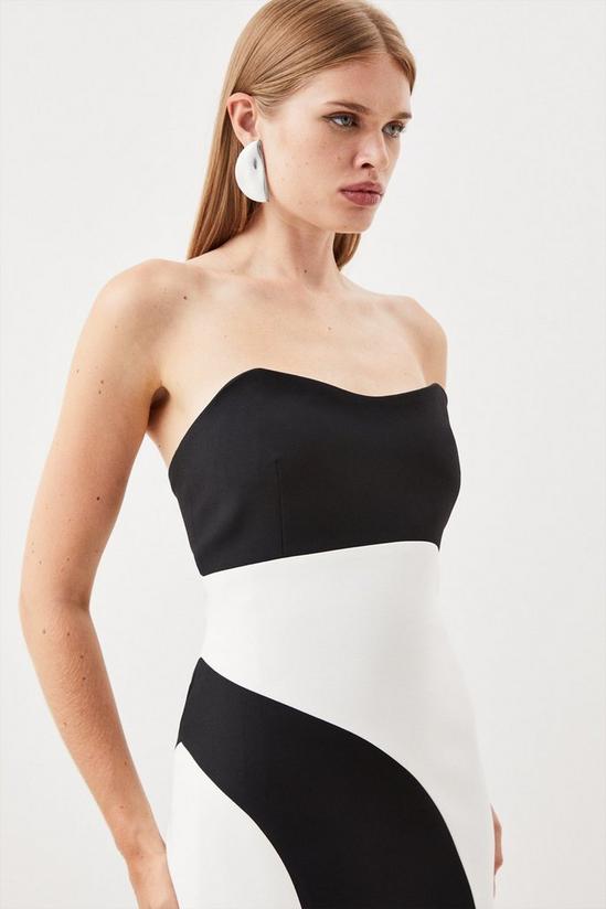 KarenMillen Tailored Compact Stretch Strappy Midi Pencil Dress 2