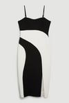 KarenMillen Tailored Compact Stretch Strappy Midi Pencil Dress thumbnail 4