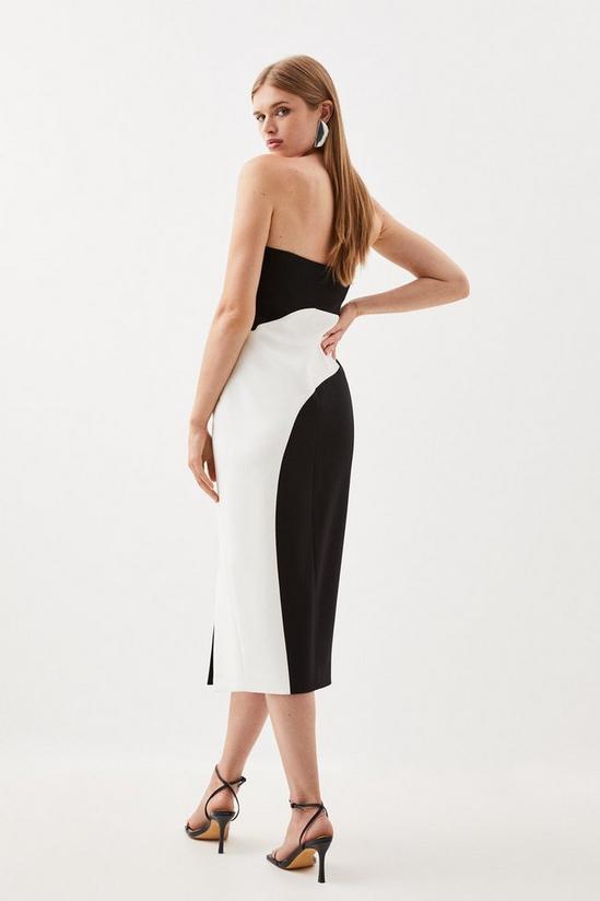 KarenMillen Tailored Compact Stretch Strappy Midi Pencil Dress 5