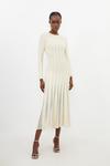 KarenMillen Viscose Blend Filament Full Skirt Knit Midaxi Dress thumbnail 1