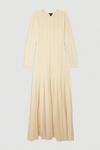KarenMillen Viscose Blend Filament Full Skirt Knit Midaxi Dress thumbnail 4