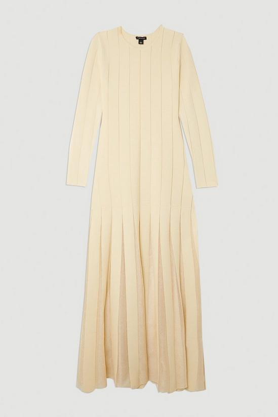 KarenMillen Viscose Blend Filament Full Skirt Knit Midaxi Dress 4