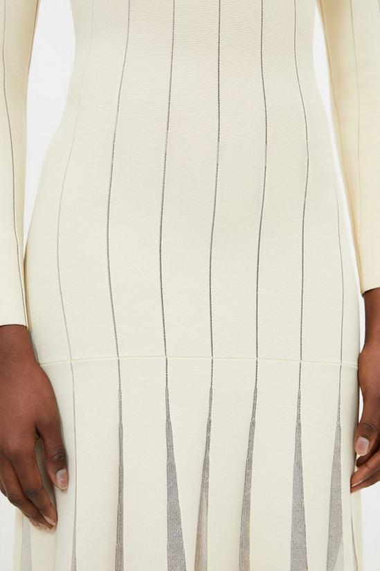 KarenMillen Viscose Blend Filament Full Skirt Knit Midaxi Dress 5