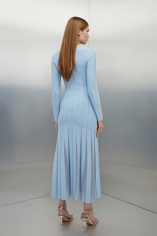 KarenMillen Viscose Blend Filament Full Skirt Knit Midaxi Dress 6